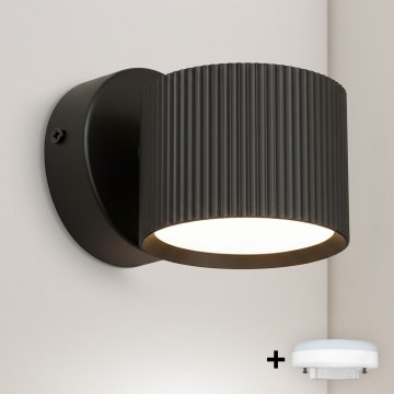 Brilagi - LED RGB+CCT Zatemnjivo stensko reflektorsko svetilo STRIPY 1xGX53/14W/230V 2700-6500K Wi-Fi Tuya črna