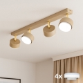 Brilagi - LED RGB+CCT Zatemnjivo točkovno svetilo MONO 4xGX53/14W/230V 2700-6500K Wi-Fi Tuya bež