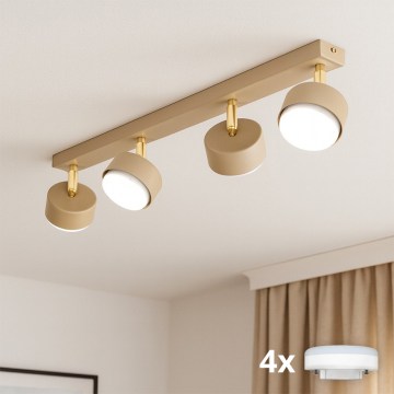 Brilagi - LED RGB+CCT Zatemnjivo točkovno svetilo MONO 4xGX53/14W/230V 2700-6500K Wi-Fi Tuya bež