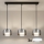 Brilagi - LED RGB+CCT zatemnljiv lestenec na jeklenem kablu AURA LUX 3xGX53/14W/230V 2700-6500K Wi-Fi Tuya črna/dimna