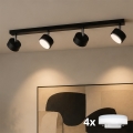 Brilagi - LED RGB+CCT zatemnljiva stropna točkovna svetilka MONO 4×GX53/14W/230V 2700–6500K Wi‑Fi Tuya črna