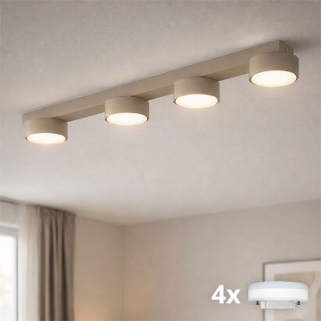 Brilagi - LED RGB+CCT zatemnljivo smerno svetilo MONO 4xGX53/14W/230V 2700-6500K Wi-Fi Tuya bež