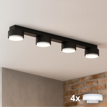 Brilagi - LED RGB+CCT zatemnljivo točkovno svetilo MONO 4xGX53/14W/230V 2700-6500K Wi-Fi Tuya črno