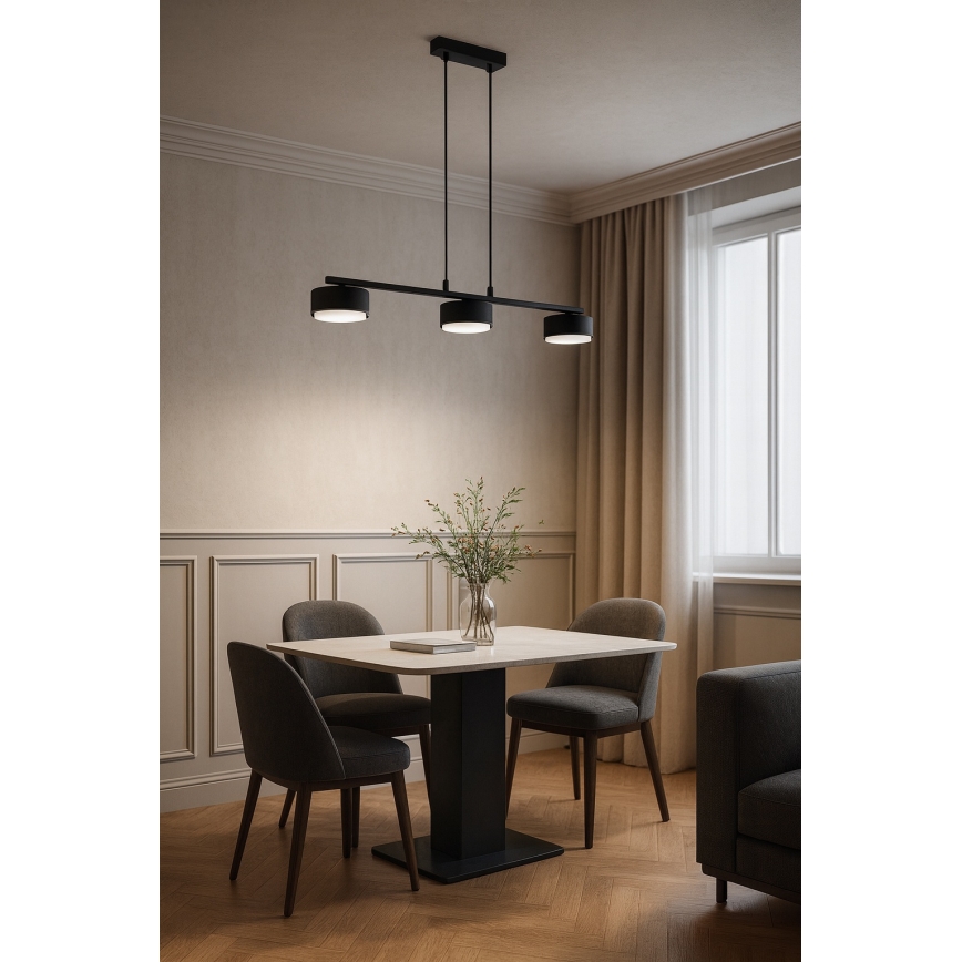 Brilagi - LED RBG+CCT zatemnjevalen lestenec na kablu MONO 3xGX53/14W/230V 2700-6500K Wi-Fi Tuya črna