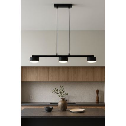 Brilagi - LED RBG+CCT zatemnjevalen lestenec na kablu MONO 3xGX53/14W/230V 2700-6500K Wi-Fi Tuya črna