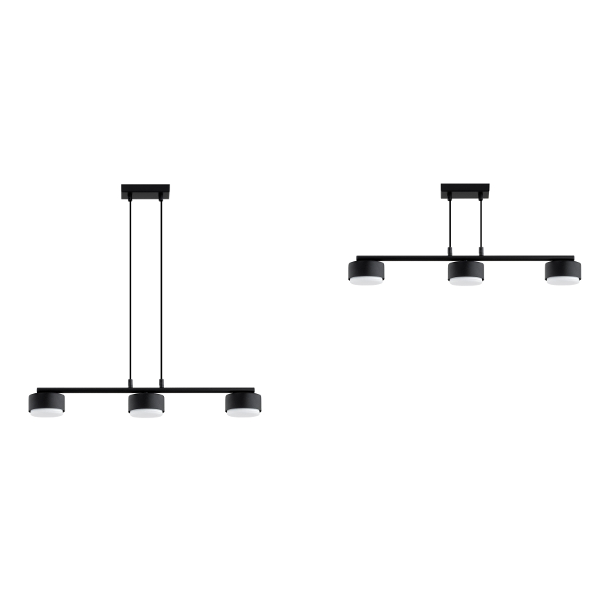 Brilagi - LED RBG+CCT zatemnjevalen lestenec na kablu MONO 3xGX53/14W/230V 2700-6500K Wi-Fi Tuya črna