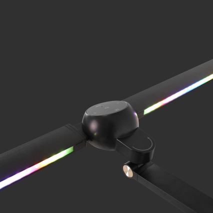 Brilagi - LED RGBTW zatemnjevalna namizna svetilka na dotik s sponko VARIO LED/18W/230V 3000-6500K CRI 96 črna