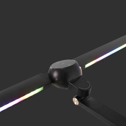 BRILAGI - LED RGBTW zatemnjevalna namizna svetilka na dotik s sponko VARIO LED/18W/230V 3000-6500K CRI 96 črna