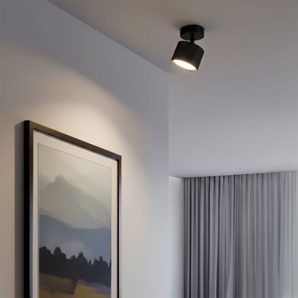 Brilagi - LED RGB+CCT zatemnljivo vgradno točkovno svetilo STRIPY 1xGX53/14W/230V 2700-6500K Wi-Fi Tuya črna
