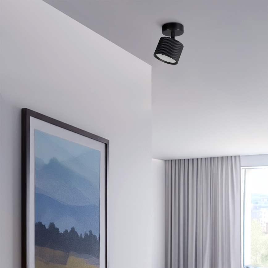 Brilagi - LED RGB+CCT zatemnljivo vgradno točkovno svetilo STRIPY 1xGX53/14W/230V 2700-6500K Wi-Fi Tuya črna