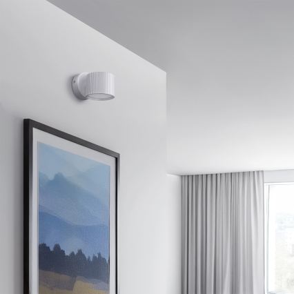 Brilagi - LED RGB+CCT zatemnjiva stenska točkovna svetilka STRIPY 1xGX53/14W/230V 2700-6500K Wi-Fi Tuya bela