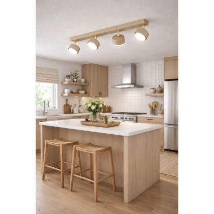 Brilagi - LED RGB+CCT Zatemnjivo točkovno svetilo MONO 4xGX53/14W/230V 2700-6500K Wi-Fi Tuya bež