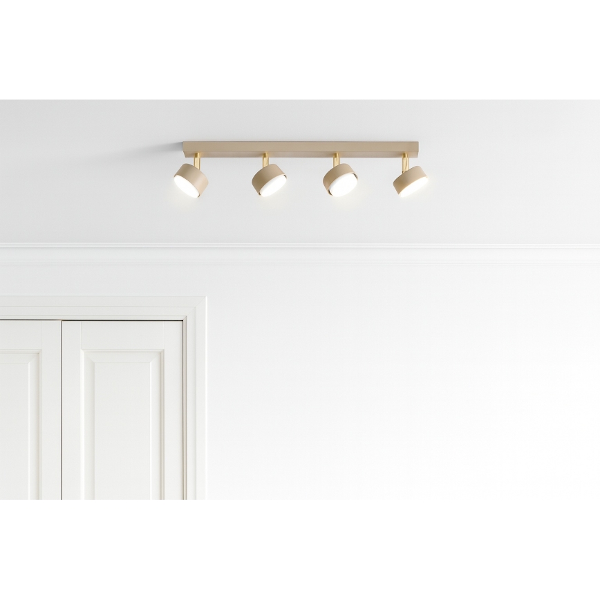Brilagi - LED RGB+CCT Zatemnjivo točkovno svetilo MONO 4xGX53/14W/230V 2700-6500K Wi-Fi Tuya bež