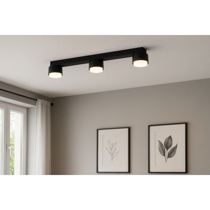 Brilagi - LED RGB+CCT Zatemnjiva točkovna svetilka MONO 3xGX53/14W/230V 2700-6500K Wi-Fi Tuya črna