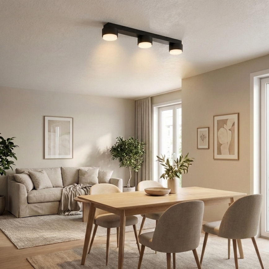 Brilagi - LED RGB+CCT Zatemnjiva točkovna svetilka MONO 3xGX53/14W/230V 2700-6500K Wi-Fi Tuya črna