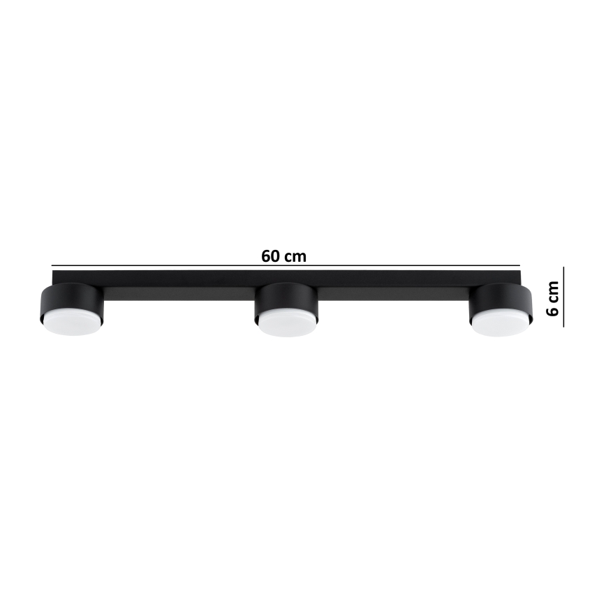 Brilagi - LED RGB+CCT Zatemnjiva točkovna svetilka MONO 3xGX53/14W/230V 2700-6500K Wi-Fi Tuya črna