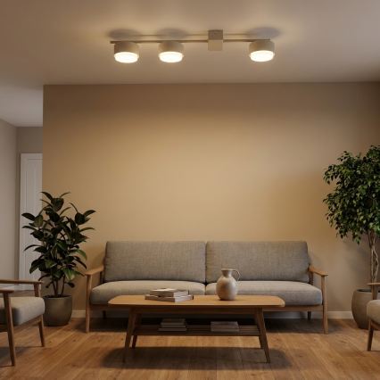 Brilagi - LED RGB+CCT zatemljivo točkovno svetilo MONO 3xGX53/14W/230V 2700-6500K Wi-Fi Tuya bež