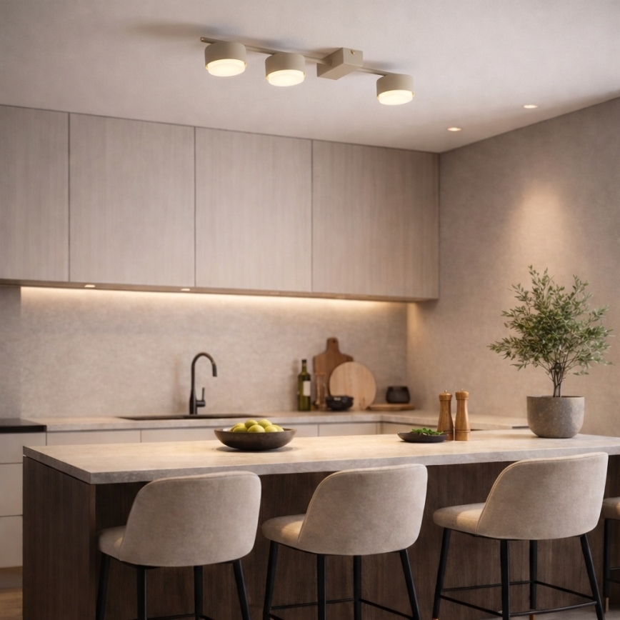 Brilagi - LED RGB+CCT zatemljivo točkovno svetilo MONO 3xGX53/14W/230V 2700-6500K Wi-Fi Tuya bež