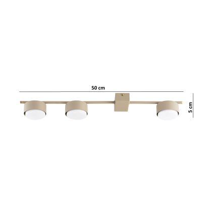 Brilagi - LED RGB+CCT zatemljivo točkovno svetilo MONO 3xGX53/14W/230V 2700-6500K Wi-Fi Tuya bež