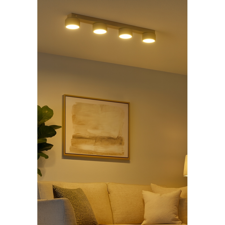 Brilagi - LED RGB+CCT zatemnljivo smerno svetilo MONO 4xGX53/14W/230V 2700-6500K Wi-Fi Tuya bež