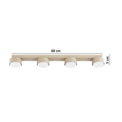 Brilagi - LED RGB+CCT zatemnljivo smerno svetilo MONO 4xGX53/14W/230V 2700-6500K Wi-Fi Tuya bež