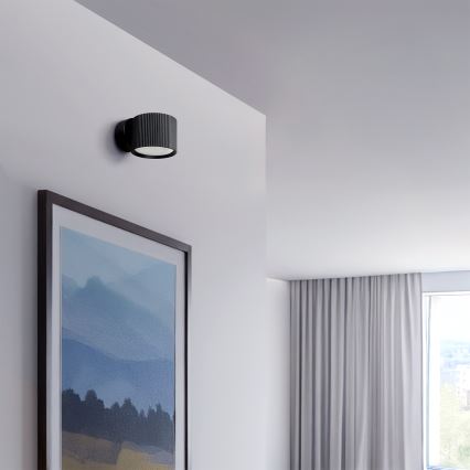 Brilagi - LED RGB+CCT Zatemnjivo stensko reflektorsko svetilo STRIPY 1xGX53/14W/230V 2700-6500K Wi-Fi Tuya črna