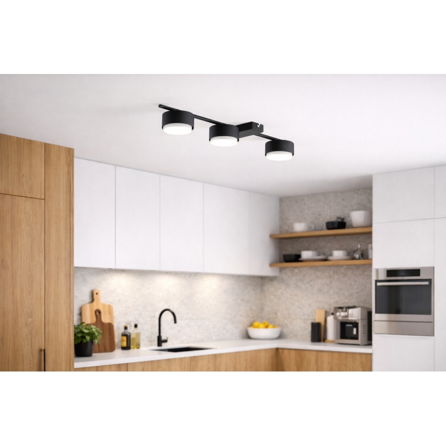 Brilagi - LED RGB+CCT Zatemnljivo točkovno svetilo MONO 3xGX53/14W/230V 2700-6500K Wi-Fi Tuya črna