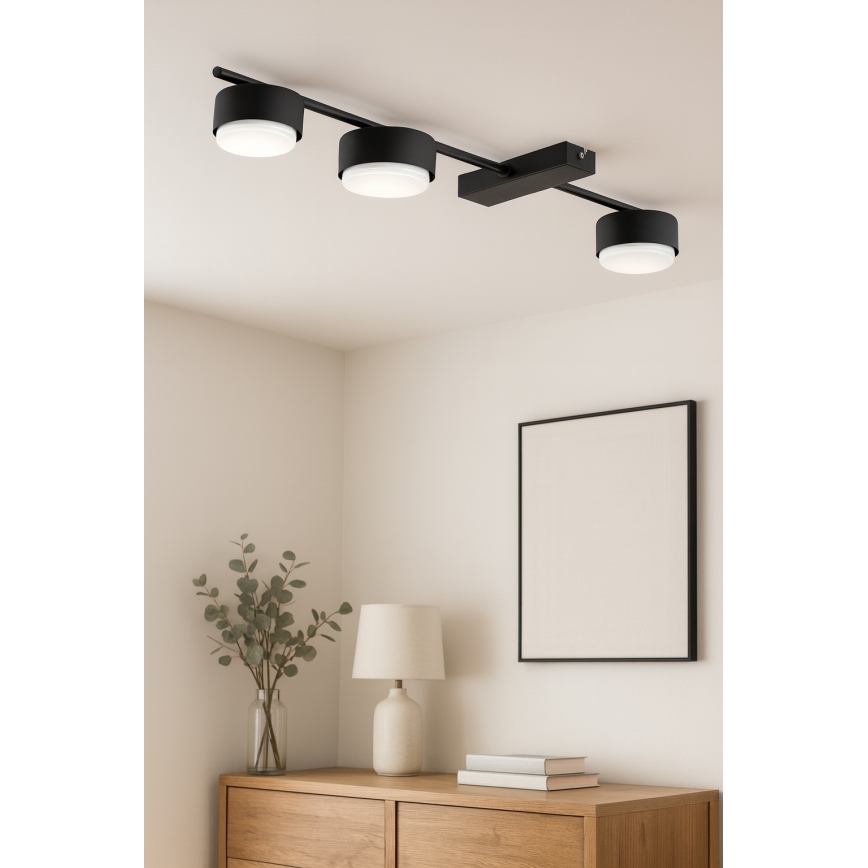 Brilagi - LED RGB+CCT Zatemnljivo točkovno svetilo MONO 3xGX53/14W/230V 2700-6500K Wi-Fi Tuya črna
