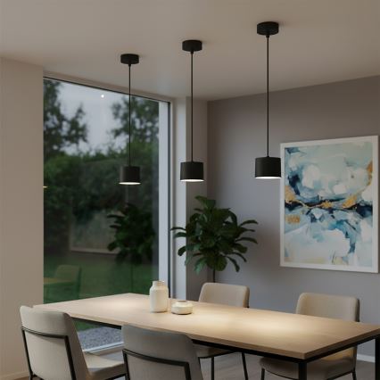 Brilagi - LED RGB+CCT zatemljiv viseči lestenec STRIPY 1xGX53/14W/230V 2700-6500K Wi-Fi Tuya črna