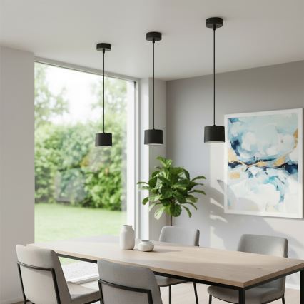 Brilagi - LED RGB+CCT zatemljiv viseči lestenec STRIPY 1xGX53/14W/230V 2700-6500K Wi-Fi Tuya črna