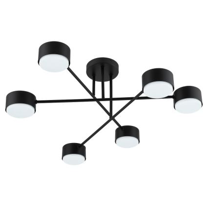Brilagi - LED RGB+CCT zatemnjiva pritrjena stropna svetilka MONO 6xGX53/14W/230V 2700-6500K Wi-Fi Tuya črna