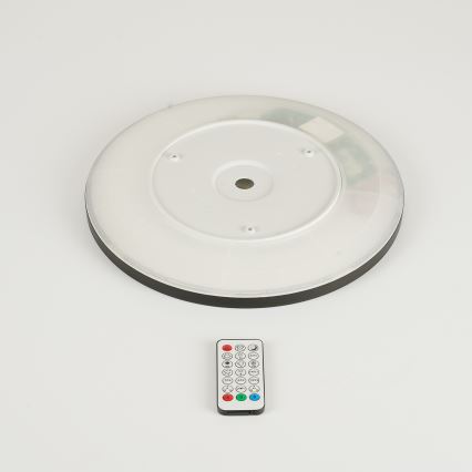 Brilagi - LED RGBW zatemnljivo stropno svetilo ULTRA SLIM LED/18W/230V 2700-6500K premer 30 cm črna + daljinski upravljalnik