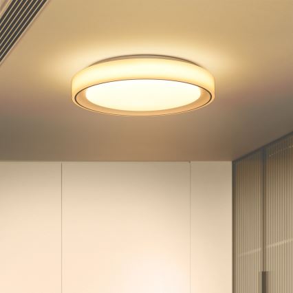Brilagi - LED RGB Zatemnitvena stropna svetilka FLOCO LED/30W/230V 3000-6500K Wi-Fi Tuya + LED/6W + Daljinski upravljalnik