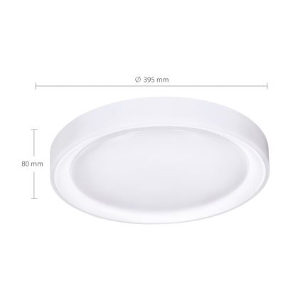 Brilagi - LED RGB Zatemnitvena stropna svetilka FLOCO LED/30W/230V 3000-6500K Wi-Fi Tuya + LED/6W + Daljinski upravljalnik