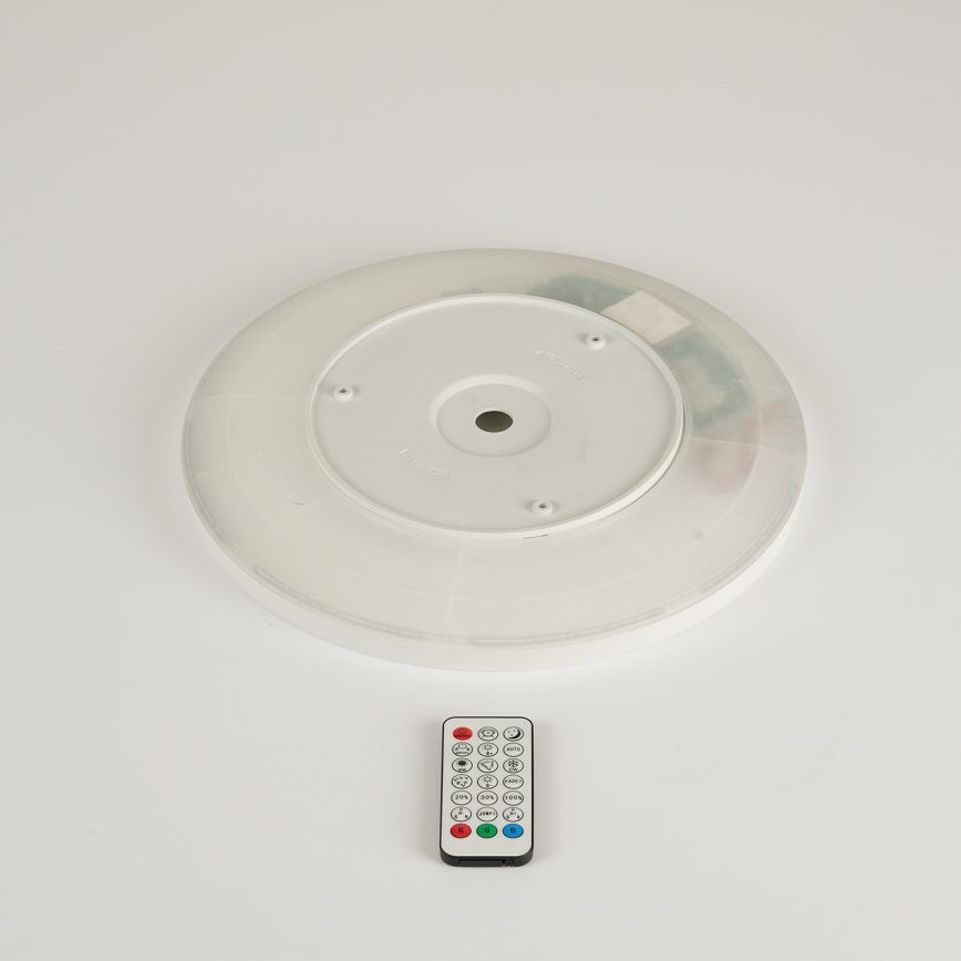 Brilagi - LED RGBW Zatemnitvena stropna svetilka ULTRA SLIM LED/18W/230V 2700-6500K pr. 30 cm bela + Daljinski upravljalnik