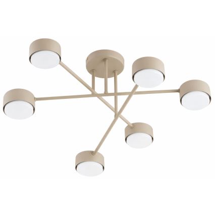 Brilagi - LED RGB+CCT Zatemljiv pritrjen stropni lestenec MONO 6xGX53/14W/230V 2700-6500K Wi-Fi Tuya črna