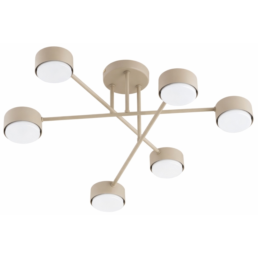 Brilagi - LED RGB+CCT Zatemljiv pritrjen stropni lestenec MONO 6xGX53/14W/230V 2700-6500K Wi-Fi Tuya črna