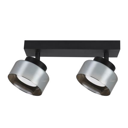 Brilagi - LED RGB+CCT zatemljiv stropni spot AURA LUX 2xGX53/14W/230V 2700-6500K Wi-Fi Tuya črna/dimljena