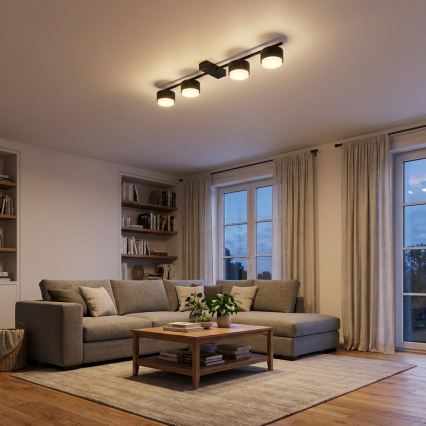 Brilagi - LED RGB+CCT zatemnljivo točkovno svetilo MONO 4xGX53/14W/230V 2700-6500K Wi-Fi Tuya črna