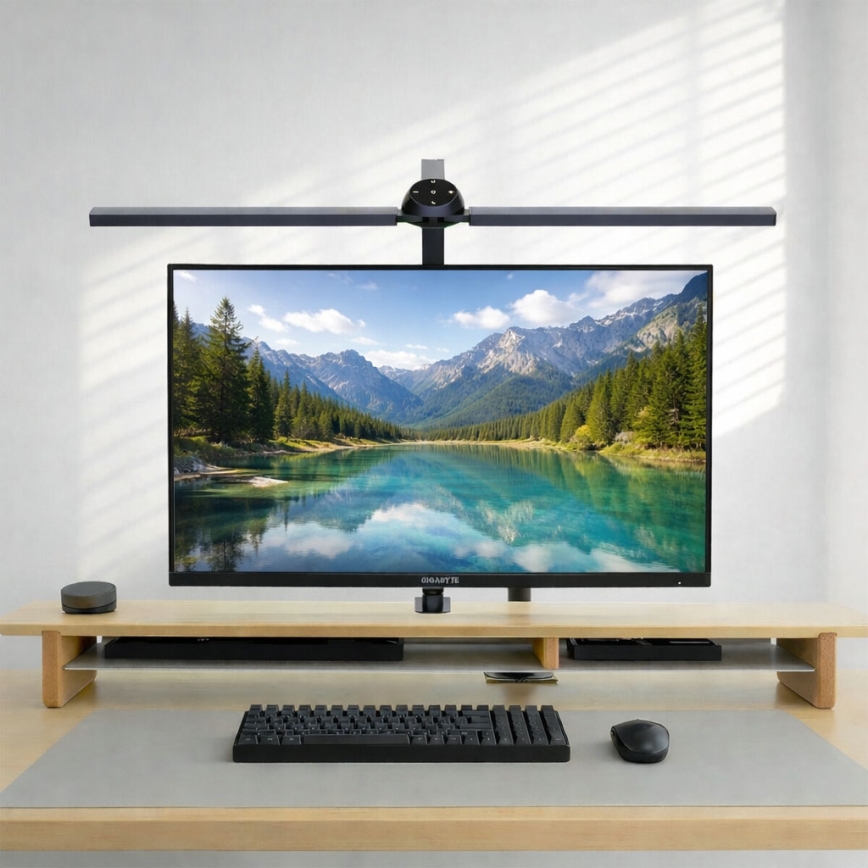 Brilagi - LED RGB zatemnjevalna namizna svetilka na dotik s pritrdilno sponko VARIO LED/18W/230V 3000-6500K CRI 96