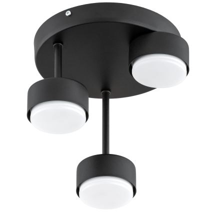 Brilagi - LED RGB+CCT zatemljiv pritrjen stropni lestenec MONO 3xGX53/14W/230V 2700-6500K Wi-Fi Tuya črna