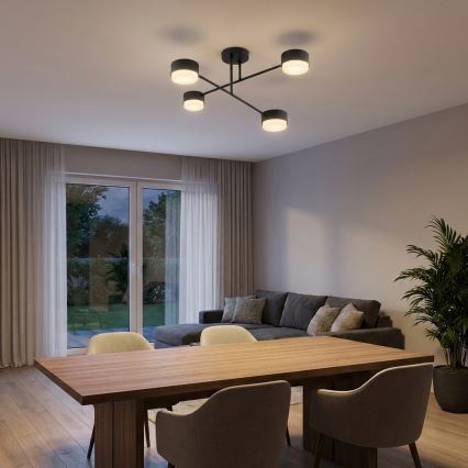 Brilagi - LED RGB+CCT zatemljiv površinsko montiran lestenec MONO 4xGX53/14W/230V 2700-6500K Wi-Fi Tuya črna