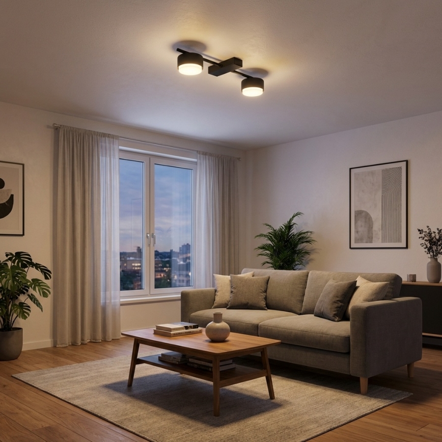 Brilagi - LED RGB+CCT z možnostjo zatemnitve točkovno svetilo MONO 2xGX53/14W/230V 2700-6500K Wi-Fi Tuya črna