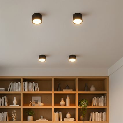 Brilagi - LED RGB+CCT zatemnjevalna vgradna točkovna svetilka SMOOTH 1xGX53/14W/230V 2700-6500K Wi-Fi Tuya črna
