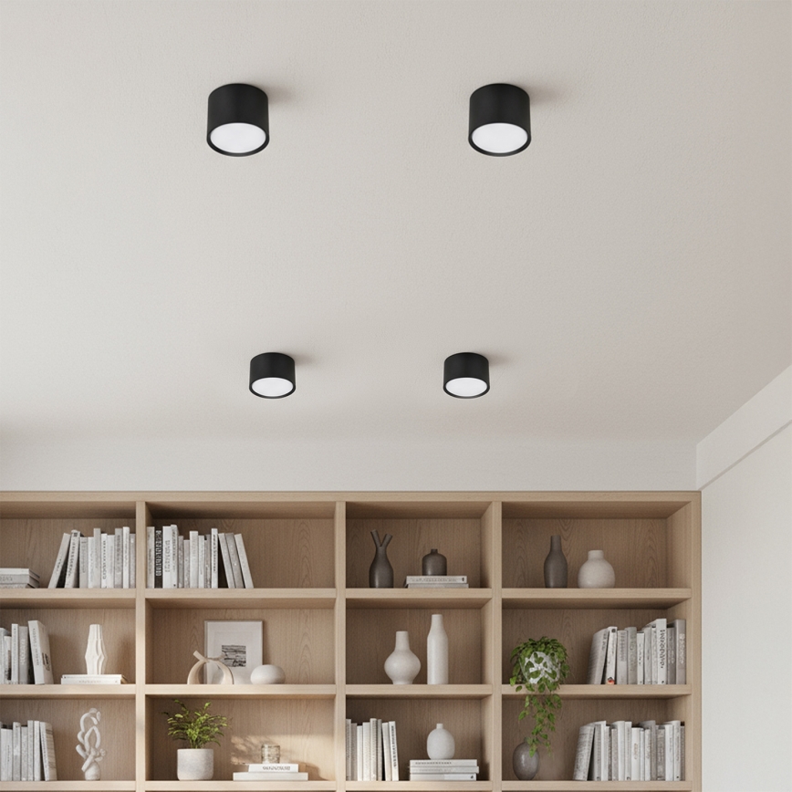 Brilagi - LED RGB+CCT zatemnjevalna vgradna točkovna svetilka SMOOTH 1xGX53/14W/230V 2700-6500K Wi-Fi Tuya črna