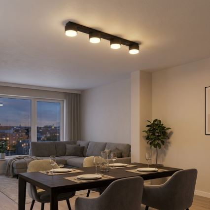Brilagi - LED RGB+CCT zatemnljivo točkovno svetilo MONO 4xGX53/14W/230V 2700-6500K Wi-Fi Tuya črno