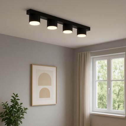 Brilagi - LED RGB+CCT zatemnljivo točkovno svetilo MONO 4xGX53/14W/230V 2700-6500K Wi-Fi Tuya črno