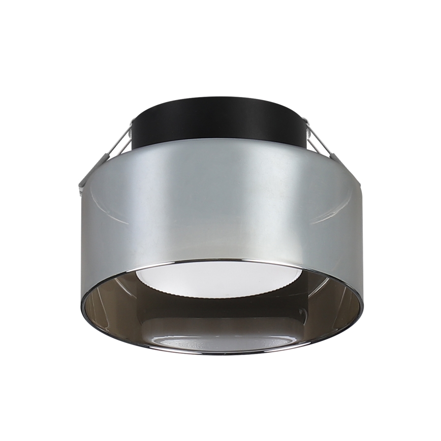 Brilagi - LED RGB+CCT zatemnjiva vgradna stropna svetilka AURA LUX 1xGX53/14W/230V 2700–6500K Wi-Fi Tuya črna/dimna