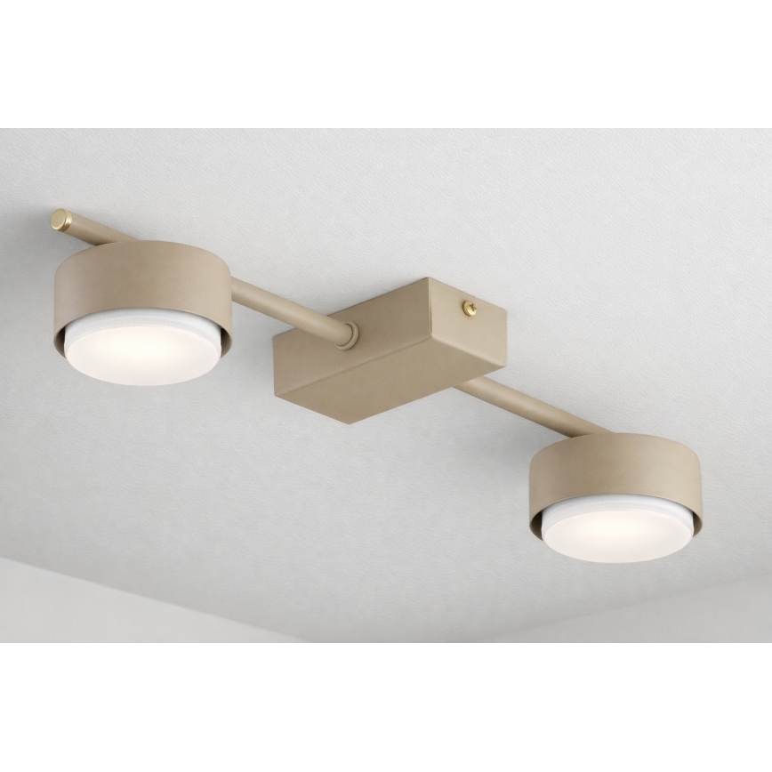 Brilagi - LED RGB+CCT zatemnjivo točkovno svetilo MONO 2xGX53/14W/230V 2700-6500K Wi-Fi Tuya bež