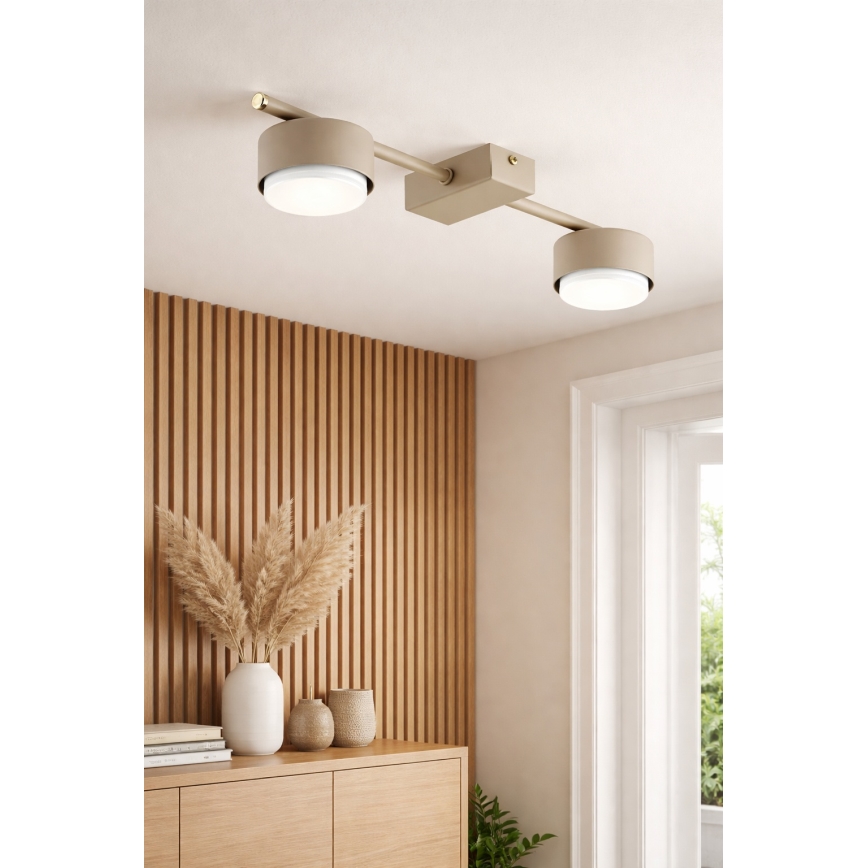 Brilagi - LED RGB+CCT zatemnjivo točkovno svetilo MONO 2xGX53/14W/230V 2700-6500K Wi-Fi Tuya bež